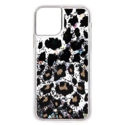 Leopard Print Quicksand Shine Phone Case For iPhone 14 13 12 11 Pro Max XS X XR Max 7 8 Plus