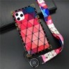 Colorful Prismatic lattice Square Phone Case for iPhone Samsung Huawei Honor OPPO Vivo Xiaomi Redmi Realme LG Moto