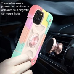 Armor Bumper Shockproof Ring Holder Phone Case For iPhone 14 13 12 11 Pro Max XR XS Max X 7 8 Plus