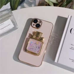 Perfume Bottle Glitter Quicksand Stand Case for iPhone Samsung OPPO Vivo Realme Huawei Honor Xiaomi Redmi Oneplus