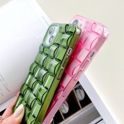 Weave Soft Transparent Phone Case For iPhone 14 13 12 11 Pro Max XS X XR Samsung S21 S22 Plus Ultra