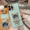 Quicksand Astronaut Popstand Plating Phone Case For iPhone 14 13 12 11 Pro Max XS X XR Max 7 8 Plus