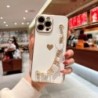 Soft Bracelet Love Heart Plating Phone Case For iPhone Samsung OPPO Vivo Realme Huawei Honor Xiaomi Redmi Oneplus