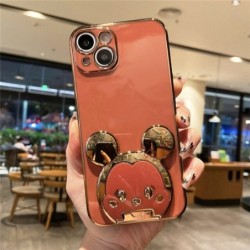 Soft Cute Mouse Plating Phone Case For iPhone Samsung OPPO Vivo Realme Huawei Honor Xiaomi Redmi Oneplus