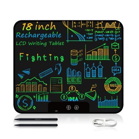 18 23 Inch LCD Writing Drawing Tablet Rechargeable Digital Colorful Graphics Handwriting Electronic Pad