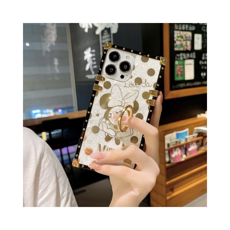Gold Plating Mouse Duck Phone Case for iPhone Samsung Huawei Honor OPPO Vivo Xiaomi Redmi Realme LG Moto