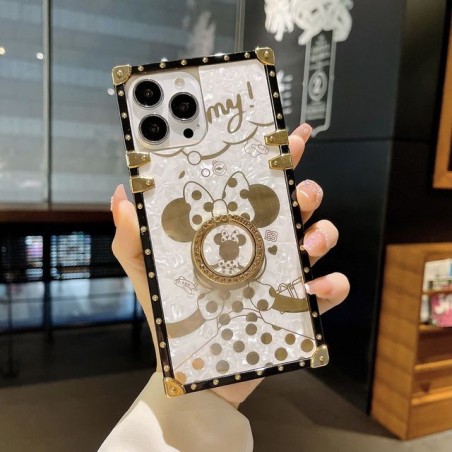 Gold Plating Mouse Duck Phone Case for iPhone Samsung Huawei Honor OPPO Vivo Xiaomi Redmi Realme LG Moto