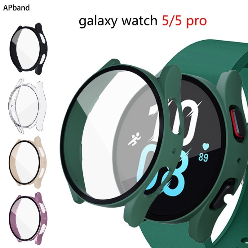Glass Screen protector + Case for Samsung Galaxy watch 5 4 44mm 40mm