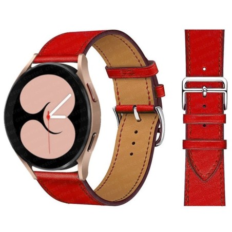 20mm 22mm Leather Strap Band For Samsung Galaxy watch 5/pro/4/classic 44mm 40mm Active 2/3/S3/Huawei GT 2/2Pro