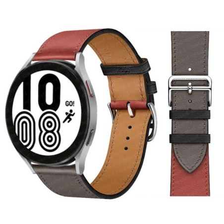 20mm 22mm Leather Strap Band For Samsung Galaxy watch 5/pro/4/classic 44mm 40mm Active 2/3/S3/Huawei GT 2/2Pro