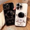 Astronaut Popstand Plating Phone Case for iPhone Samsung OPPO Vivo Realme Huawei Honor Xiaomi Redmi Oneplus