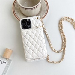 PU Leather Wallet Shoulder Chain Phone Case For iPhone 14 13 12 11 Pro Max XS X XR Max 7 8 Plus