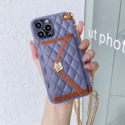 Removable Wallet Shoulder Chain Phone Case For iPhone 14 13 12 11 Pro Max XS X XR Max 7 8 Plus