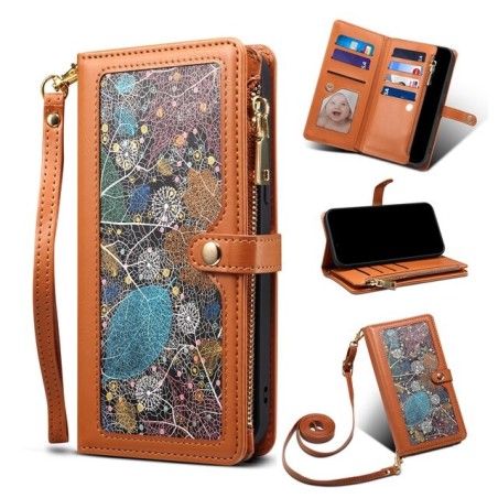 Leather Wallet Phone Case Crossbody Shoulder Bag For iPhone Samsung Oneplus Google Motorola Nokia LG