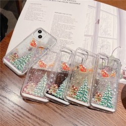 Merry Christmas Glitter Quicksand Phone Case For iPhone 14 13 12 11 Pro Max X XR