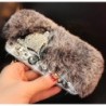 LaMaDiaa 3D Luxury Bling Diamond Soft Fur Case Fox Head Phone Case For iPhone 14 11 12 13 Pro Max XR XS 6 6s 7 8 plus Back Cover