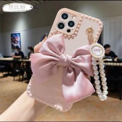 Pearl Bracelet Bow Phone Case For iPhone 14 13 12 11 Pro Max XS X XR Max 7 8 Plus