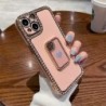 Glitter Plating Diamond Finger Holder Phone Case For iPhone 14 13 12 11 Pro Max XS XR 7 8 Plus