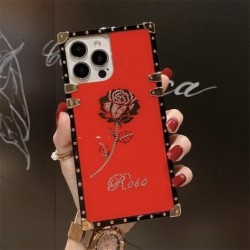 Luxury Glitter Rose Flower Phone Case for iPhone Samsung