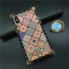 Luxury Glitter Vintage Flower Cover Square Plaid Case for Samsung Galaxy S21 Ultra S22 Plus S20 FE S10 S9 Note 20 Ultra Note 10