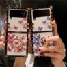 Fashion Cartoon Glitter Butterfly Cover For Samsung Galaxy Z Flip 3 Shockproof Square Phone Case For Samsung Galaxy Z Flip 4