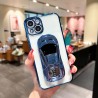 Clear Plating Sports Car Popstand Phone Cases for iPhone 14 13 12 11 Pro Max XR XS X Samsung S22 S21 Plus Ultra