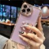 Glitter Crystal Mouse Plating Diamond Finger Holder Phone Case For iPhone 14 13 12 11 Pro Max XS XR 7 8 Plus