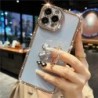 Glitter Crystal Mouse Plating Diamond Finger Holder Phone Case For iPhone 14 13 12 11 Pro Max XS XR 7 8 Plus