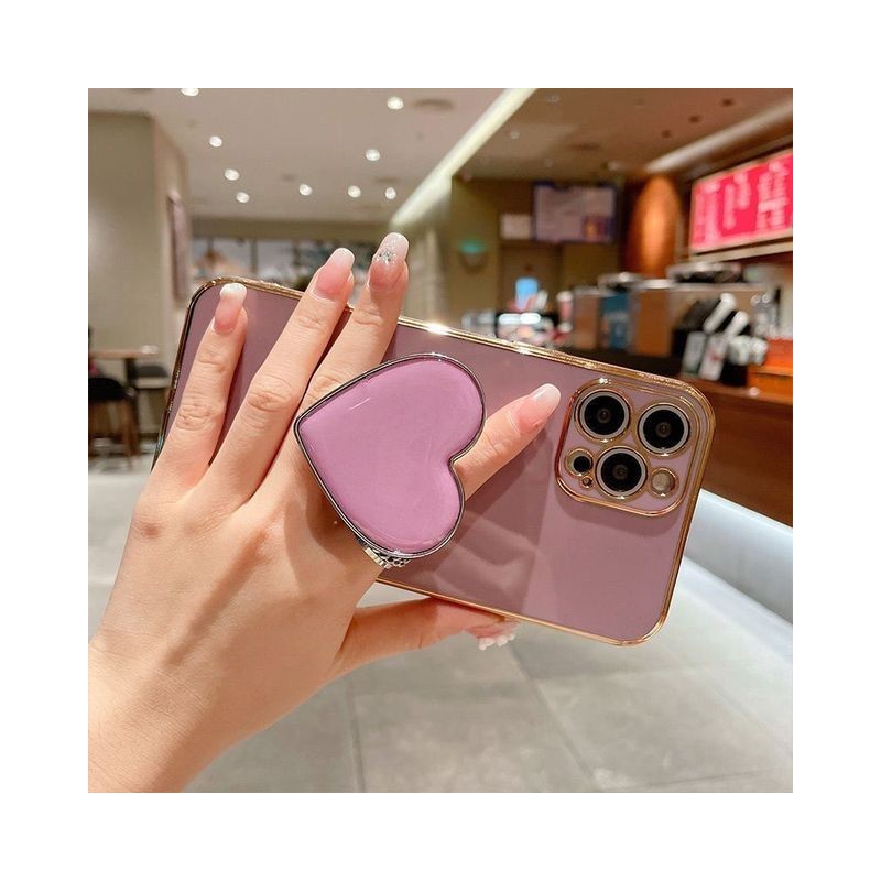 Love Heart Holder Phone Case for for iPhone Samsung OPPO Vivo Realme Huawei Honor Xiaomi Redmi Oneplus