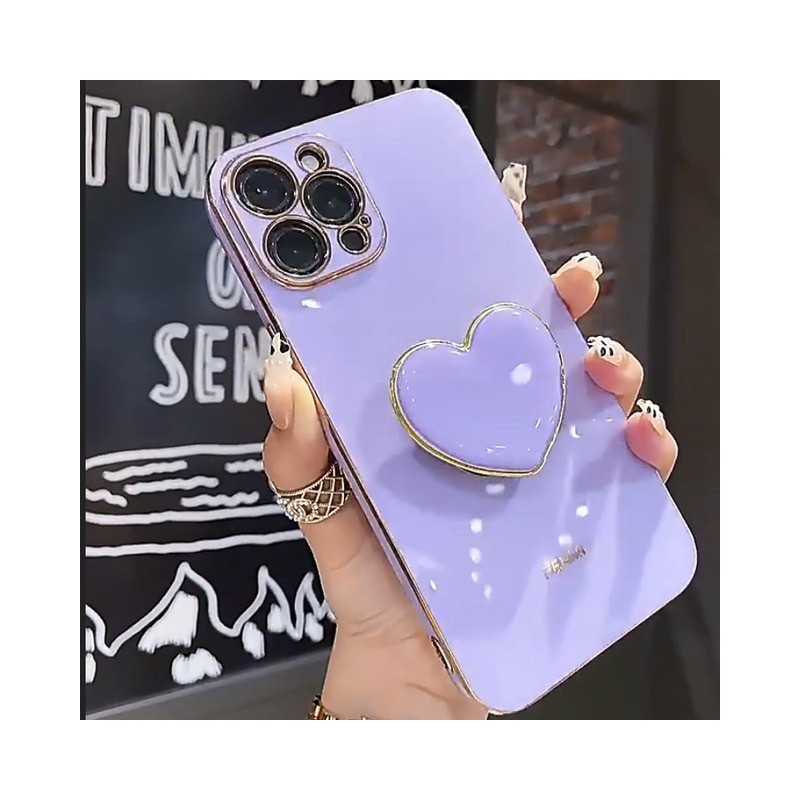 Love Heart Holder Phone Case for for iPhone Samsung OPPO Vivo Realme Huawei Honor Xiaomi Redmi Oneplus