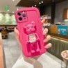 Wave Silicone Candy Bead Bear Holder Bracelet Strap Phone Case For iPhone 14 13 12 11 Pro Max XS X XR Max 7 8 Plus