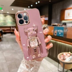 Candy Bead Bear Holder Bracelet Strap Phone Case For iPhone 14 13 12 11 Pro Max XS X XR Max 7 8 Plus