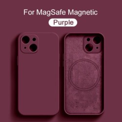 Magnetic Magsafe Wireless Charging Liquid Silicone Case For iPhone 14 12 11 13 Pro Max XR XS mini 8 Plus SE