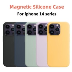 Magsafe Liquid Silicone Case For Apple iPhone 14 Pro Max 14 Plus 14Pro 14Plus Cover Wireless Magnetic Charging