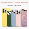 Magsafe Liquid Silicone Magnetic Case For iPhone 12 13 Pro Max 13 Mini Cases Wireless Charging Full Protect Cover