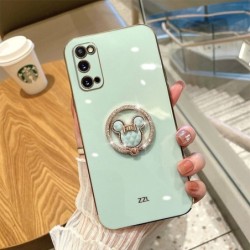 Shining Mouse Ring Holder Plating Case For iPhone Samsung OPPO Vivo Realme Huawei Honor Xiaomi Redmi Oneplus