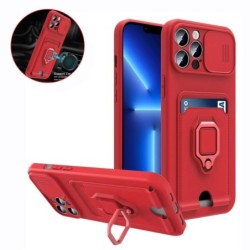 Shockproof Magnetic Ring Holder Wallet Card Phone Case For iPhone 14 13 12 11 Pro Max XS X XR Max 7 8 Plus